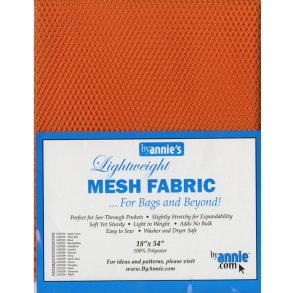 Mesh Stof til tasker - Pumpkin 18 x 54 inch