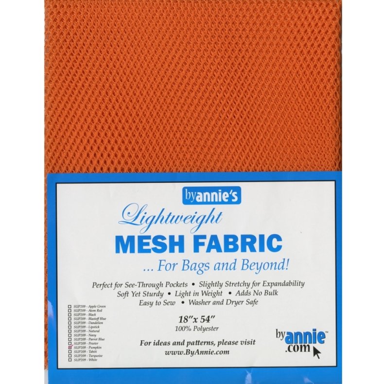 Mesh Stof til tasker - Pumpkin 18 x 54 inch