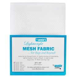 Mesh Stof til tasker - White 18 x 54 inch