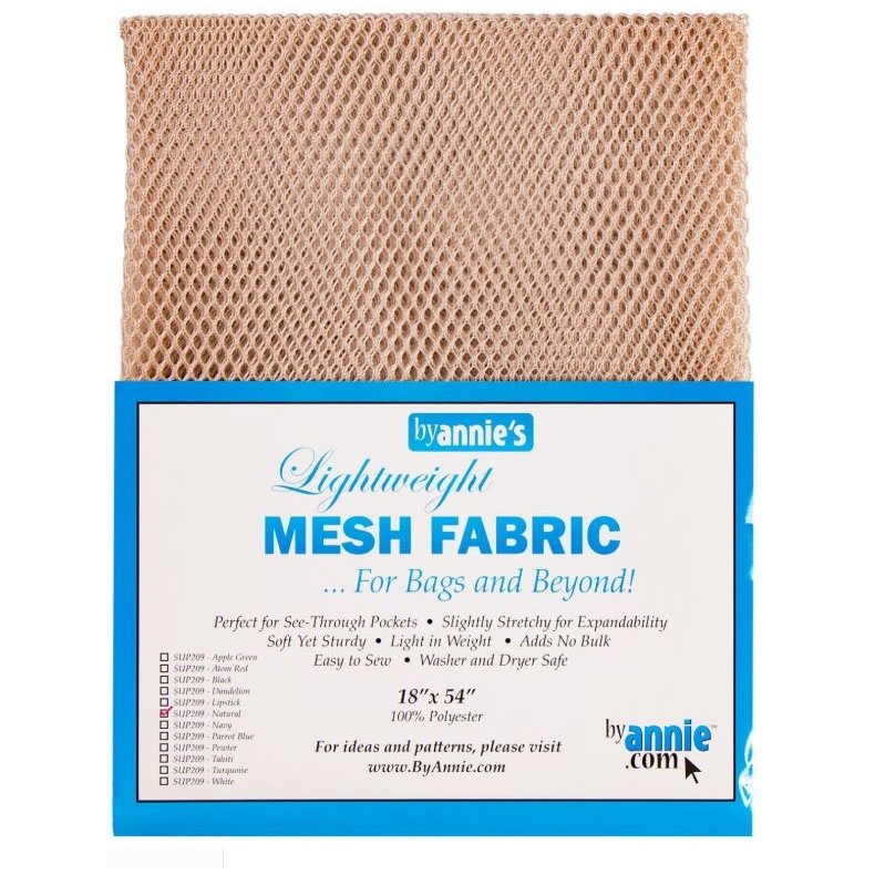Mesh Stof til tasker - Natural 18 x 54 inch
