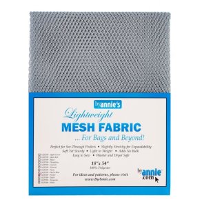 Mesh Stof til tasker - Pewter 18 x 54 inch