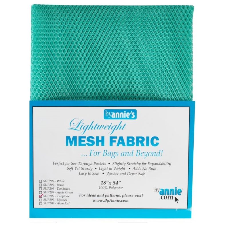 Mesh Stof til tasker - Turquoise 18 x 54 inch