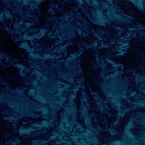 Batikstof - Ensfarvet meleret - Midnight