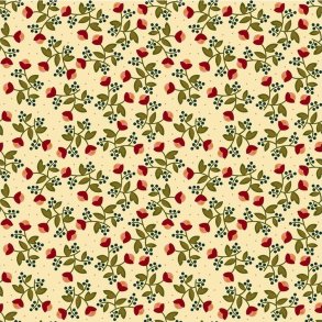 EQP Patchworkstof - In Flanders fields - Ecru