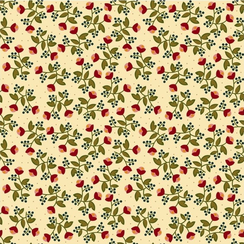 EQP Patchworkstof - In Flanders fields - Ecru