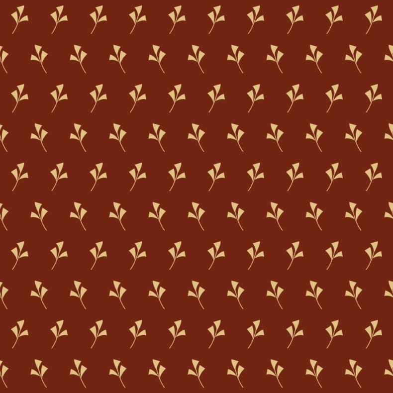 EQP Patchworkstof - Ginko - Rust