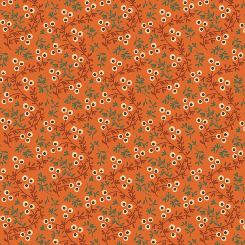 EQP Patchworkstof - Seaberry - Carrot