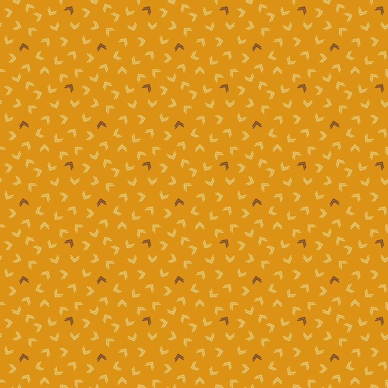 EQP Patchworkstof - Lemon Cake - Mustard