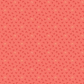 EQP Patchworkstof - Lemon Cake - Coral Pink