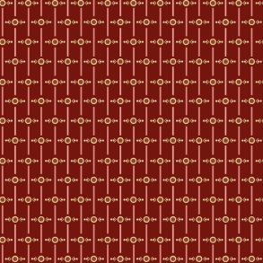 EQP Patchworkstof - Fast Forward - Cranberry Red