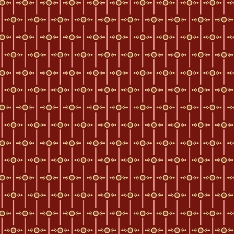 EQP Patchworkstof - Fast Forward - Cranberry Red