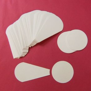 Patchwork pap - Dresden plate til 18cm Block - 120stk