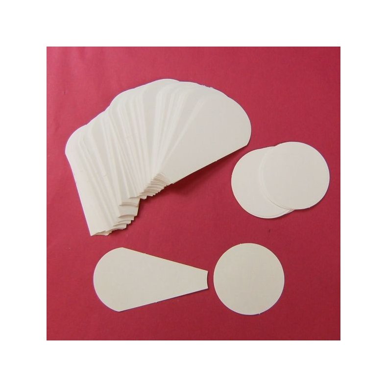 Patchwork pap - Dresden plate til 18cm Block - 120stk