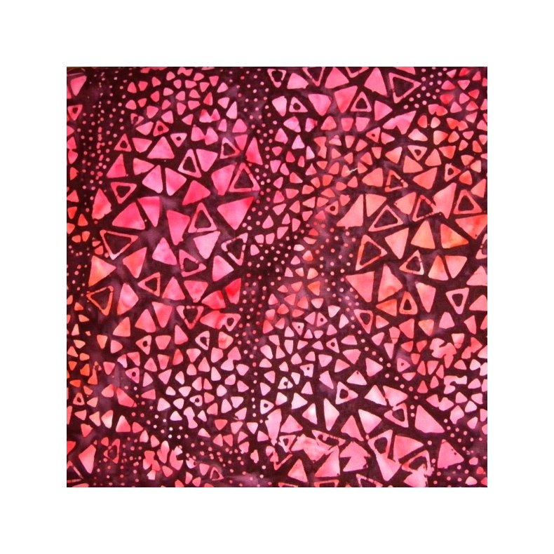 Batikstof - Anthology Pink Trekanter