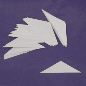 Patchwork pap - Halv rombe 60� 3,5 cm - 100stk