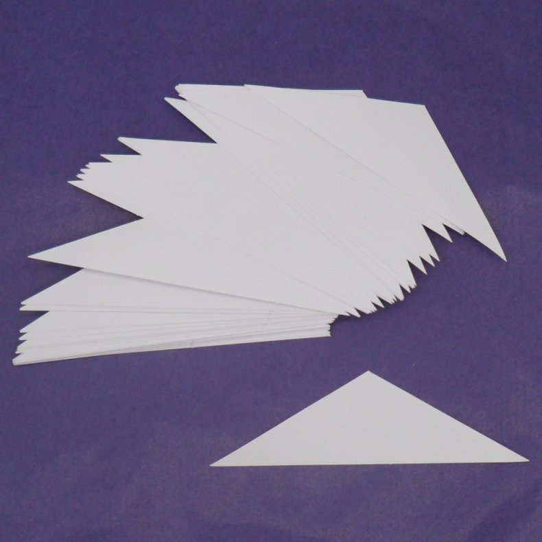 Patchwork pap - Halv rombe 60� 7cm - 100stk