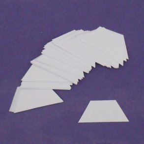 Patchwork pap - Halv sekskant 2 cm - 100stk