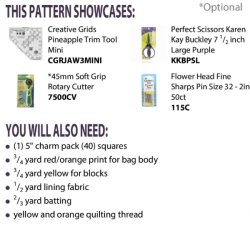 Patchwork M�nster - Pineapple Sizzle Taske