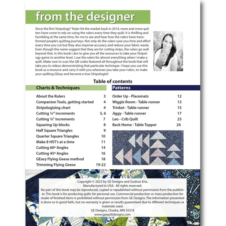 Patchwork M�nsterbog - Master Your Stripology� Rulers af Gudrun Erla