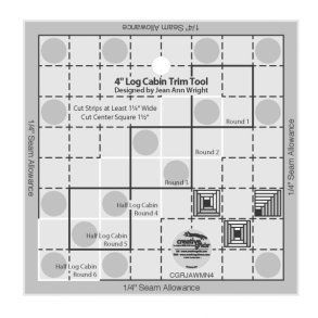 Patchworklineal - Log Cabin Trim Tool - 4inch