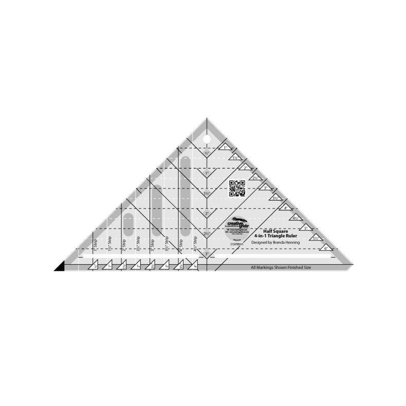 Patchworklineal - Half Square 4-in-1 Triangle