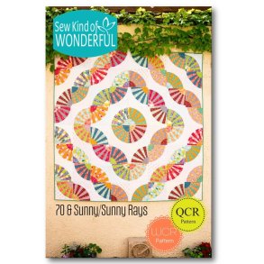 Patchworkm�nster til Wonder Curve lineal - 70 & Sunny / Sunny Rays