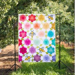 Patchwork M�nster - Bumblebee Blossoms quilt