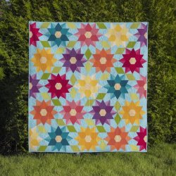 Patchwork M�nster - Dancing Dahlias quilt