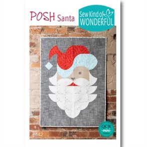 Patchworkm�nster til Mini Quick Curve lineal - Posh santa