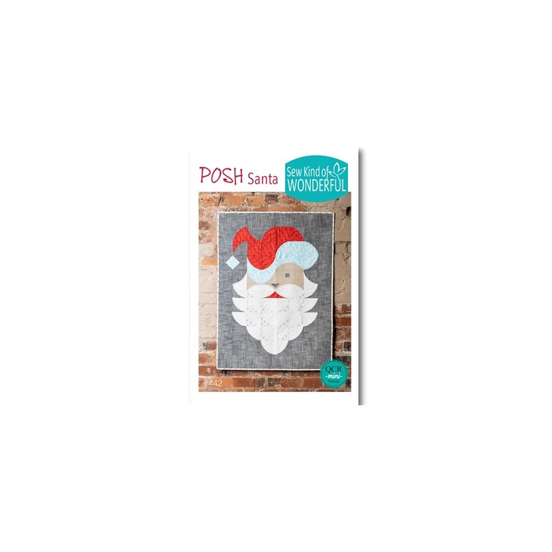 Patchworkm�nster til Mini Quick Curve lineal - Posh santa
