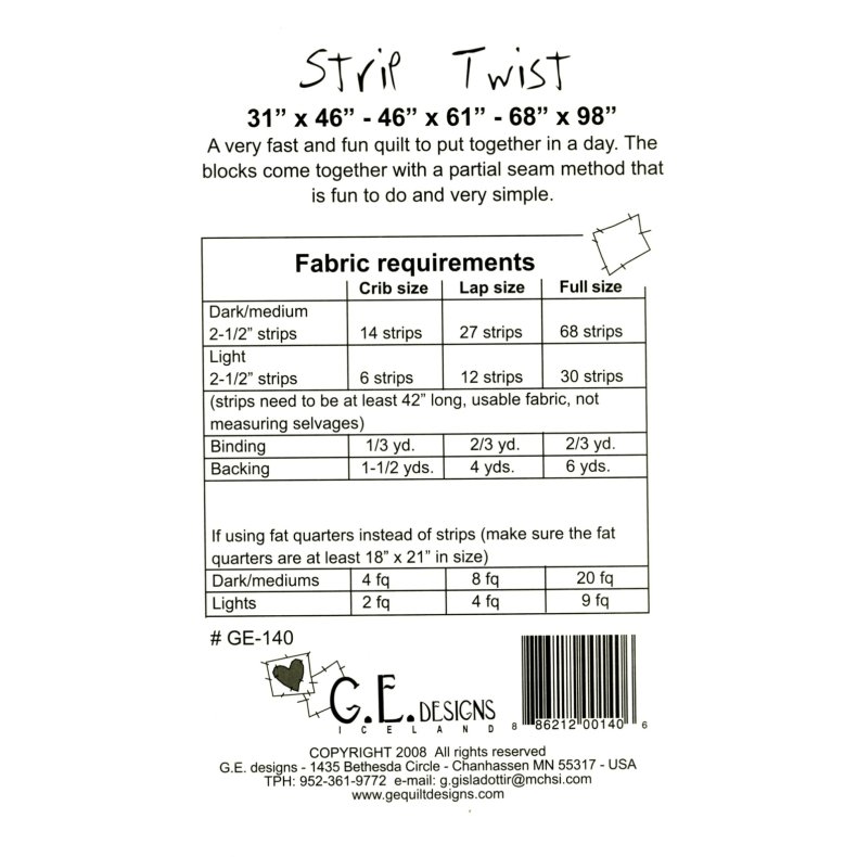 Patchworkm�nster - Strip twist