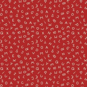 EQP Patchworkstof - ABC- Rosehip