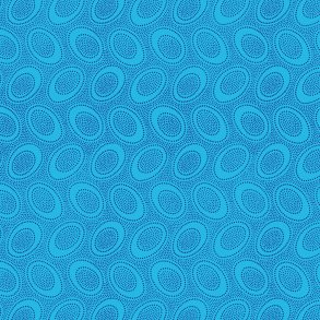 Kaffe Fassett Patchworkstof - Aboriginal dots - Turquoise