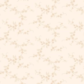 Tone-i-tone basisstof -  White Floral Vine