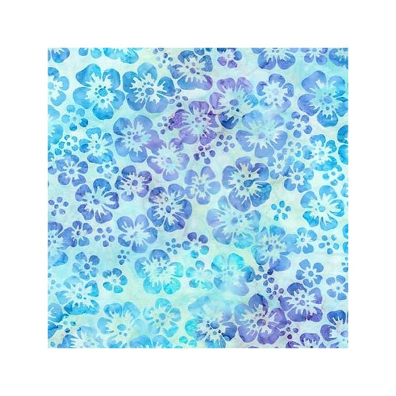 Batikstof - Hawaii Flower Jewel