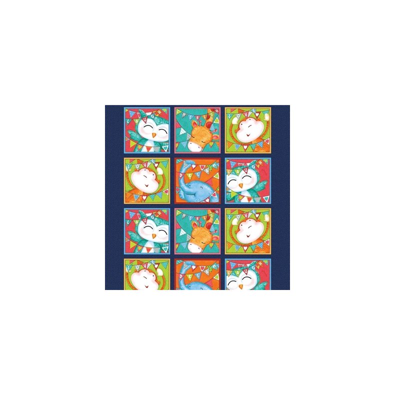 Patchworkstof - Baby love - Panel 62cm