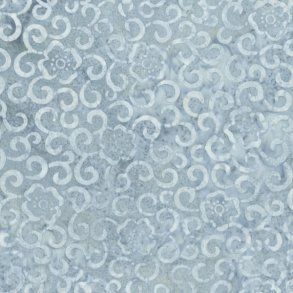 Batikstof - Swirly Grey