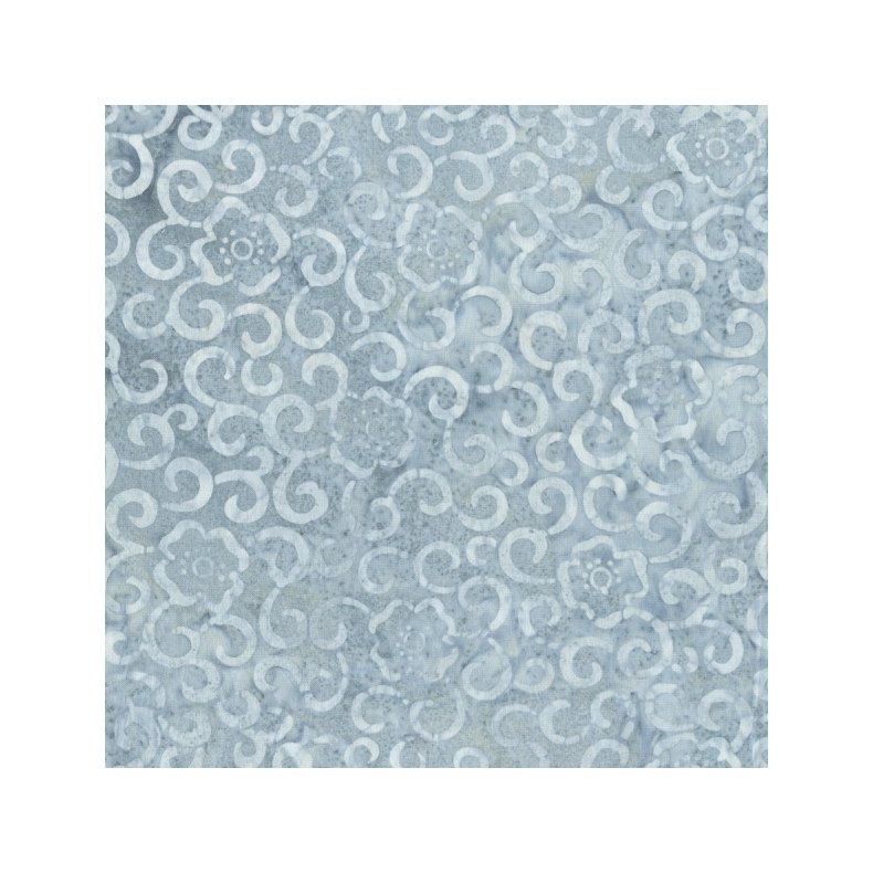 Batikstof - Swirly Grey