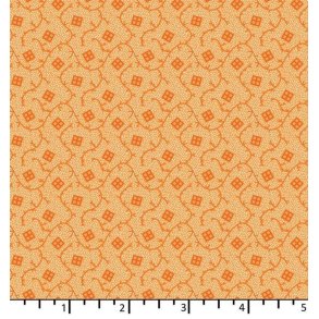 EQP Patchworkstof - Bellevue - Tangerine