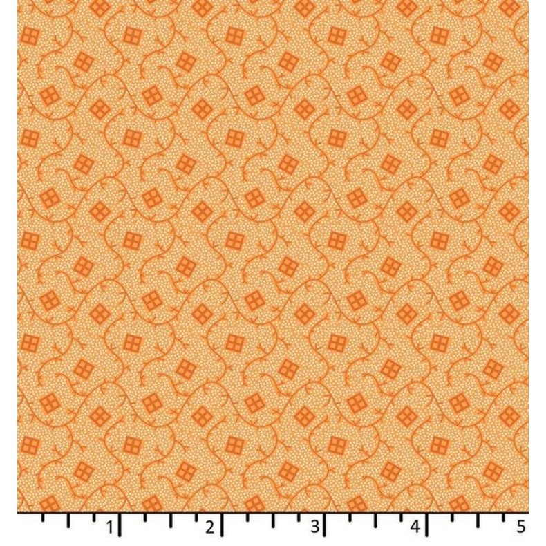 EQP Patchworkstof - Bellevue - Tangerine