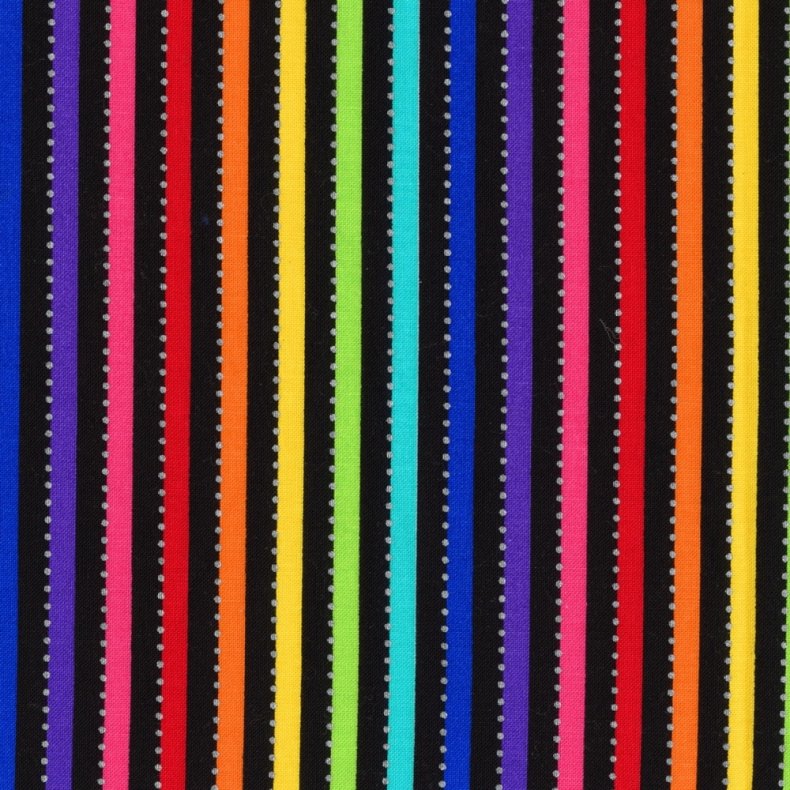 Patchworkstof - BeColourful Stripe Rainbow
