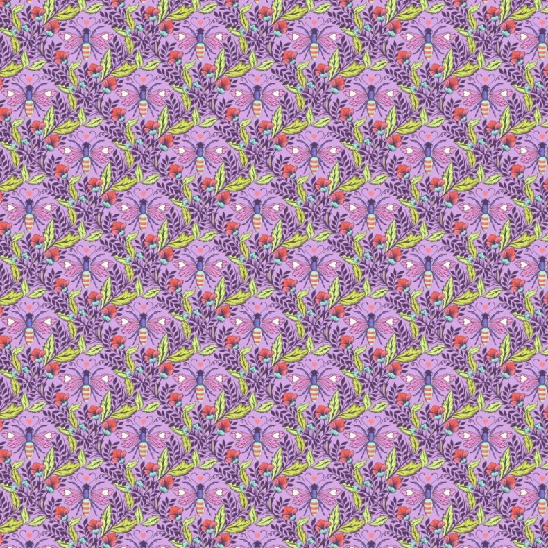 Tula Pink patchworkstof - Shake your honey maker - Blossom