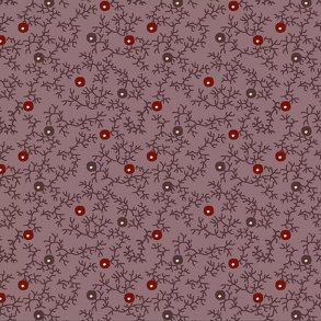 EQP Patchworkstof - Blackberry hedge - Dove