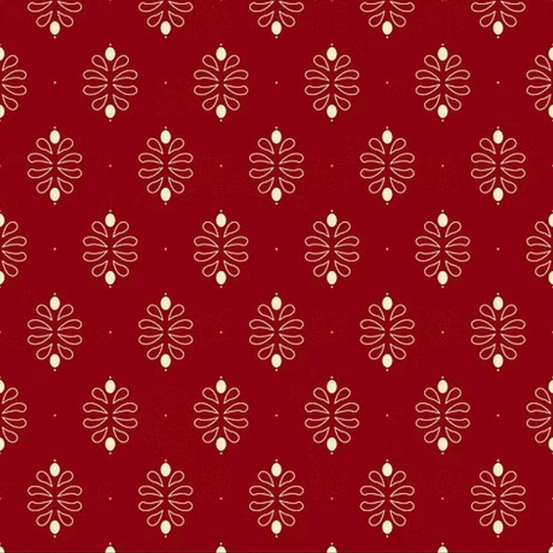 EQP Patchworkstof - Damask - Ruby