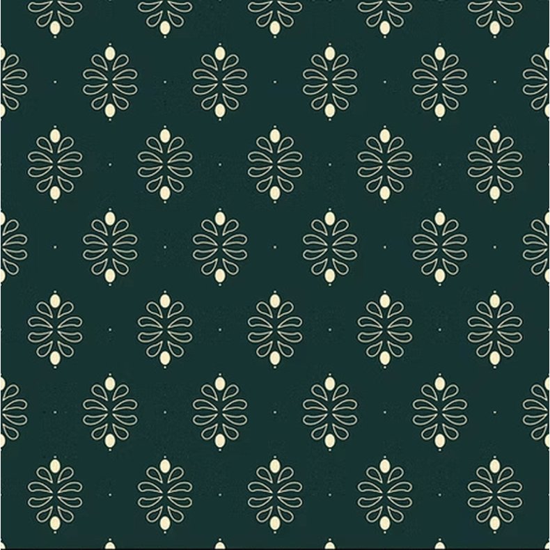 EQP Patchworkstof - Damask - Peacock