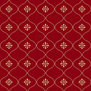 EQP Patchworkstof - Vintage wallpaper - Ruby
