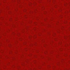 Tone-i-tone basisstof - Dancing buds - Red