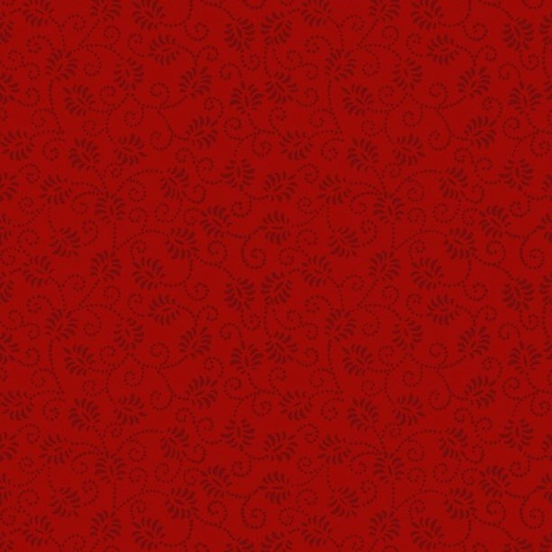 Tone-i-tone basisstof - Dancing buds - Red