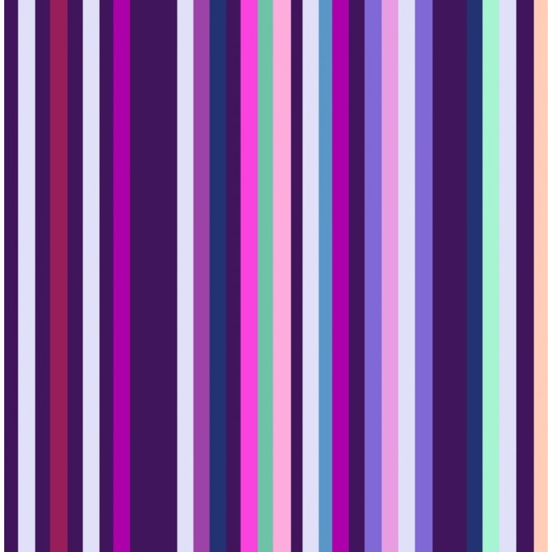 Patchworkstof - Dark purple ribbons