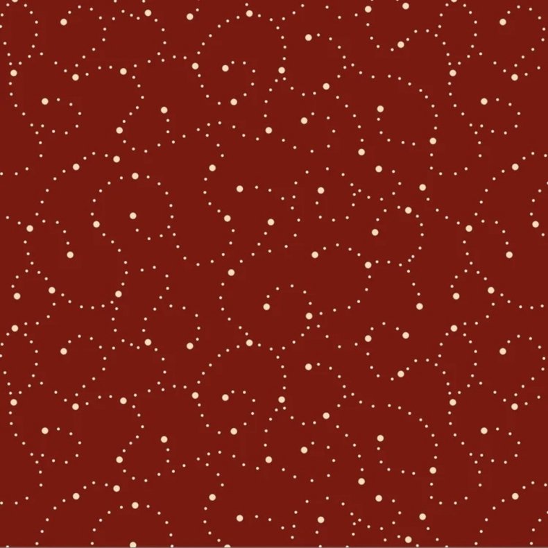 EQP Patchworkstof - Dots - Cranberry